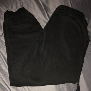 black joggers
